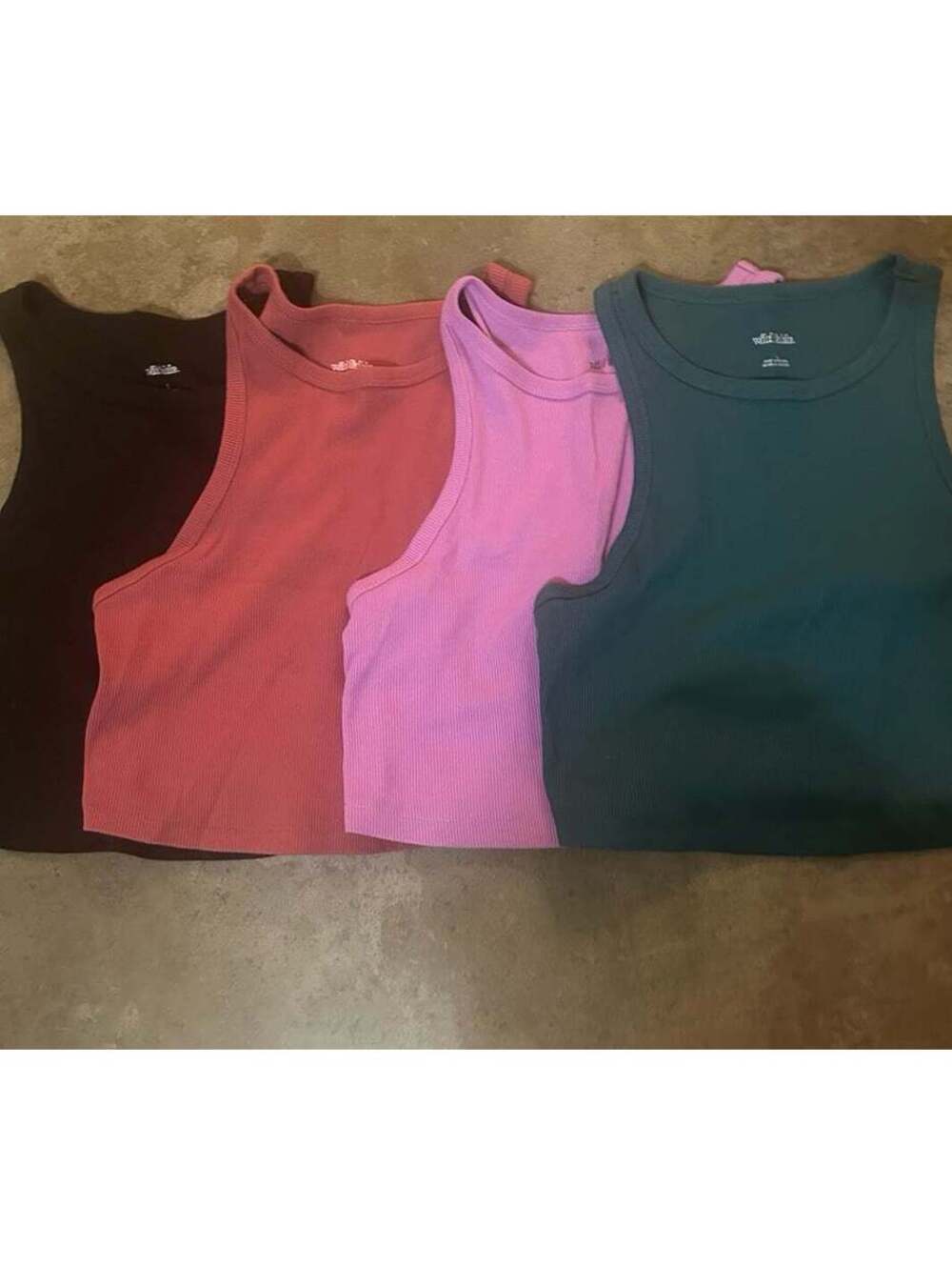 4 Pack Wild Fable Ribbed Tank Tops